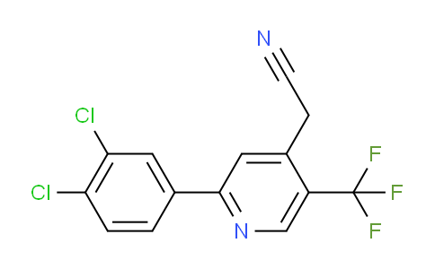 2-(3,4-Dichlorophenyl)-5-(trifluoromethyl)pyridine-4-acetonitrile