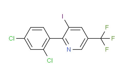 2-(2,4-Dichlorophenyl)-3-iodo-5-(trifluoromethyl)pyridine