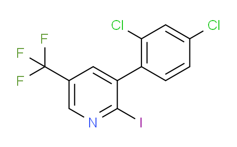 3-(2,4-Dichlorophenyl)-2-iodo-5-(trifluoromethyl)pyridine