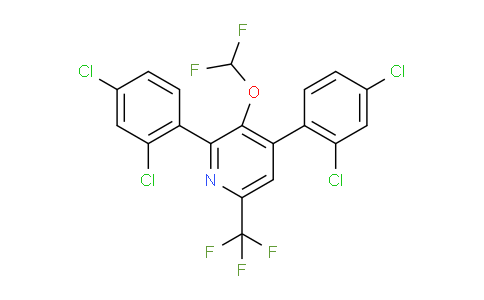 2,4-Bis(2,4-dichlorophenyl)-3-(difluoromethoxy)-6-(trifluoromethyl)pyridine