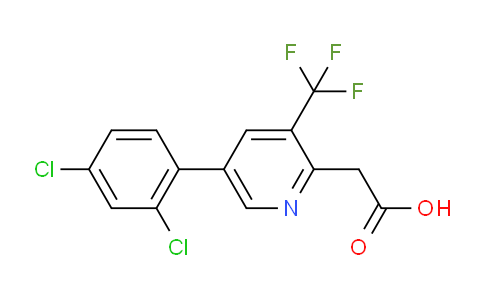 5-(2,4-Dichlorophenyl)-3-(trifluoromethyl)pyridine-2-acetic acid