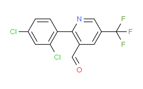 2-(2,4-Dichlorophenyl)-5-(trifluoromethyl)nicotinaldehyde