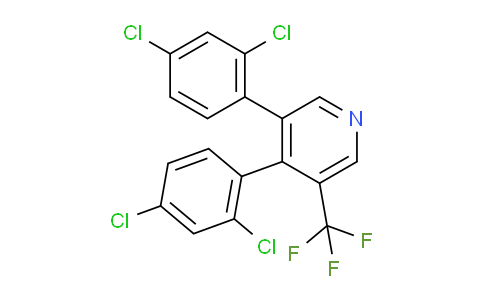 3,4-Bis(2,4-dichlorophenyl)-5-(trifluoromethyl)pyridine