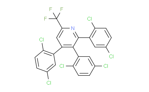 6-(Trifluoromethyl)-2,3,4-tris(2,5-dichlorophenyl)pyridine