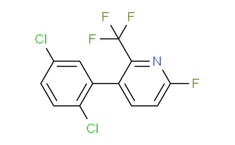 3-(2,5-Dichlorophenyl)-6-fluoro-2-(trifluoromethyl)pyridine