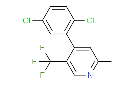 4-(2,5-Dichlorophenyl)-2-iodo-5-(trifluoromethyl)pyridine