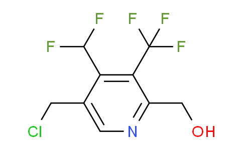 5-(Chloromethyl)-4-(difluoromethyl)-3-(trifluoromethyl)pyridine-2-methanol