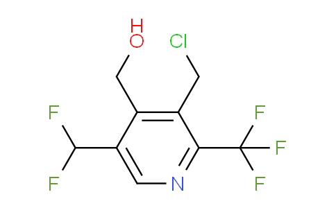 3-(Chloromethyl)-5-(difluoromethyl)-2-(trifluoromethyl)pyridine-4-methanol