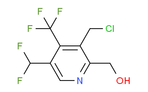3-(Chloromethyl)-5-(difluoromethyl)-4-(trifluoromethyl)pyridine-2-methanol