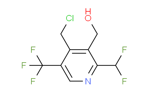 4-(Chloromethyl)-2-(difluoromethyl)-5-(trifluoromethyl)pyridine-3-methanol
