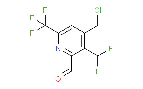 4-(Chloromethyl)-3-(difluoromethyl)-6-(trifluoromethyl)pyridine-2-carboxaldehyde