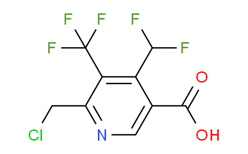 2-(Chloromethyl)-4-(difluoromethyl)-3-(trifluoromethyl)pyridine-5-carboxylic acid