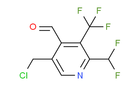 5-(Chloromethyl)-2-(difluoromethyl)-3-(trifluoromethyl)pyridine-4-carboxaldehyde