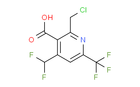 2-(Chloromethyl)-4-(difluoromethyl)-6-(trifluoromethyl)pyridine-3-carboxylic acid