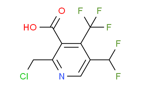 2-(Chloromethyl)-5-(difluoromethyl)-4-(trifluoromethyl)pyridine-3-carboxylic acid