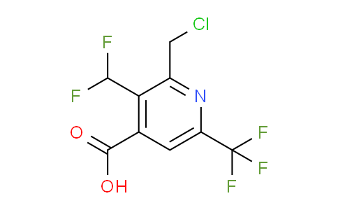 2-(Chloromethyl)-3-(difluoromethyl)-6-(trifluoromethyl)pyridine-4-carboxylic acid