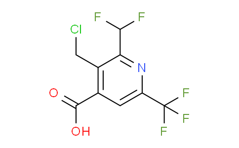 3-(Chloromethyl)-2-(difluoromethyl)-6-(trifluoromethyl)pyridine-4-carboxylic acid