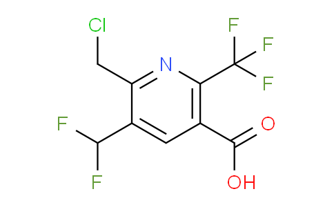 2-(Chloromethyl)-3-(difluoromethyl)-6-(trifluoromethyl)pyridine-5-carboxylic acid