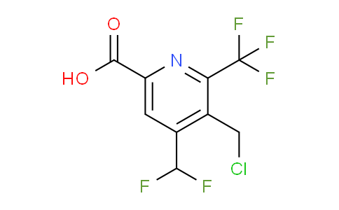 3-(Chloromethyl)-4-(difluoromethyl)-2-(trifluoromethyl)pyridine-6-carboxylic acid