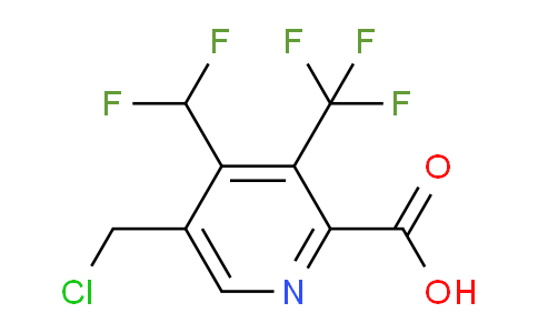5-(Chloromethyl)-4-(difluoromethyl)-3-(trifluoromethyl)pyridine-2-carboxylic acid
