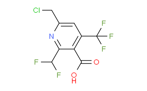 AM66858 | 1361839-81-7 | 6-(Chloromethyl)-2-(difluoromethyl)-4-(trifluoromethyl)pyridine-3-carboxylic acid