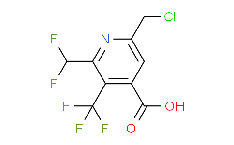 AM66859 | 1361746-76-0 | 6-(Chloromethyl)-2-(difluoromethyl)-3-(trifluoromethyl)pyridine-4-carboxylic acid