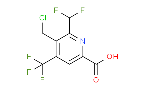AM66860 | 1361806-12-3 | 3-(Chloromethyl)-2-(difluoromethyl)-4-(trifluoromethyl)pyridine-6-carboxylic acid