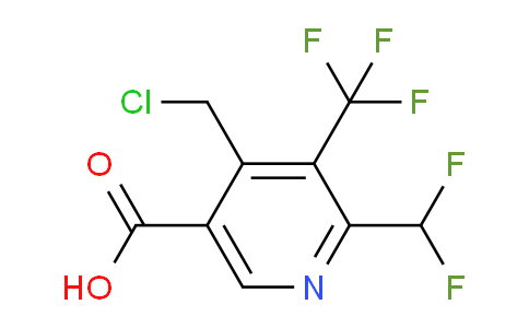 AM66872 | 1361865-43-1 | 4-(Chloromethyl)-2-(difluoromethyl)-3-(trifluoromethyl)pyridine-5-carboxylic acid