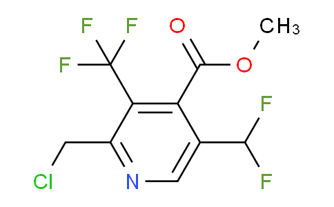Methyl 2-(chloromethyl)-5-(difluoromethyl)-3-(trifluoromethyl)pyridine-4-carboxylate