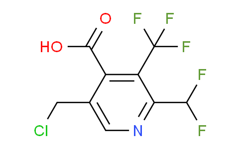 5-(Chloromethyl)-2-(difluoromethyl)-3-(trifluoromethyl)pyridine-4-carboxylic acid