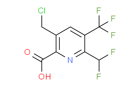 5-(Chloromethyl)-2-(difluoromethyl)-3-(trifluoromethyl)pyridine-6-carboxylic acid