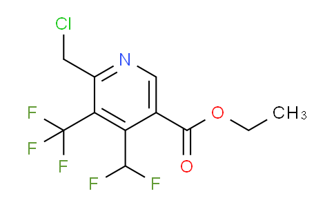 AM66915 | 1361491-54-4 | Ethyl 2-(chloromethyl)-4-(difluoromethyl)-3-(trifluoromethyl)pyridine-5-carboxylate