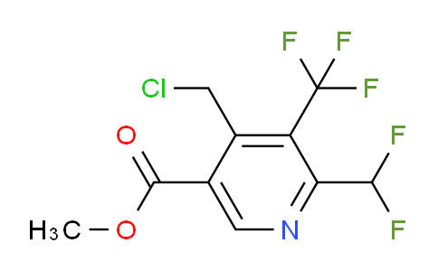 Methyl 4-(chloromethyl)-2-(difluoromethyl)-3-(trifluoromethyl)pyridine-5-carboxylate