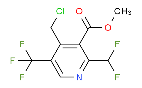 Methyl 4-(chloromethyl)-2-(difluoromethyl)-5-(trifluoromethyl)pyridine-3-carboxylate