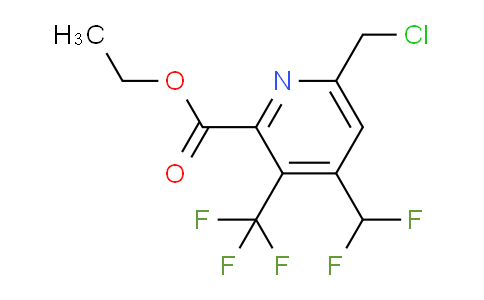 AM66942 | 1361778-70-2 | Ethyl 6-(chloromethyl)-4-(difluoromethyl)-3-(trifluoromethyl)pyridine-2-carboxylate