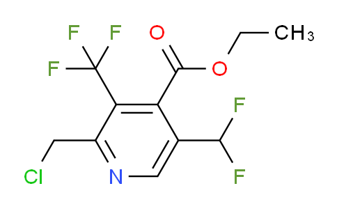 AM66948 | 1361729-92-1 | Ethyl 2-(chloromethyl)-5-(difluoromethyl)-3-(trifluoromethyl)pyridine-4-carboxylate