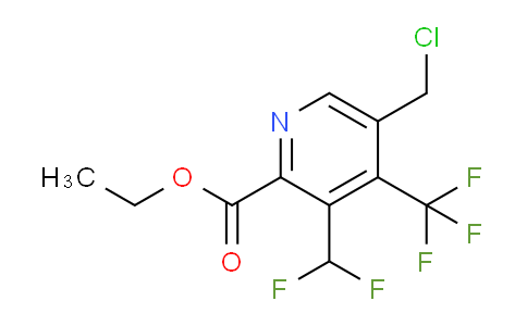 Ethyl 5-(chloromethyl)-3-(difluoromethyl)-4-(trifluoromethyl)pyridine-2-carboxylate