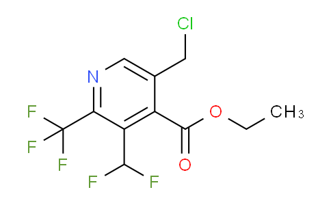 Ethyl 5-(chloromethyl)-3-(difluoromethyl)-2-(trifluoromethyl)pyridine-4-carboxylate