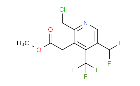 AM67007 | 1361822-32-3 | Methyl 2-(chloromethyl)-5-(difluoromethyl)-4-(trifluoromethyl)pyridine-3-acetate
