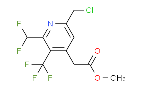 AM67026 | 1361717-38-5 | Methyl 6-(chloromethyl)-2-(difluoromethyl)-3-(trifluoromethyl)pyridine-4-acetate