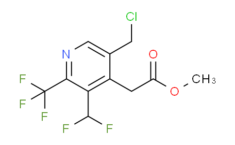 AM67027 | 1361768-31-1 | Methyl 5-(chloromethyl)-3-(difluoromethyl)-2-(trifluoromethyl)pyridine-4-acetate