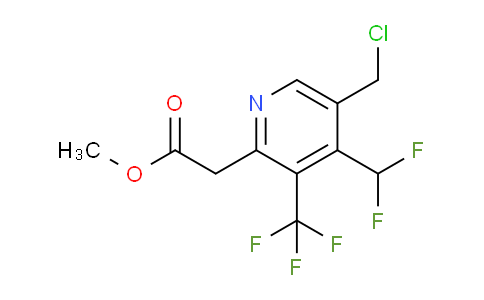 AM67036 | 1361686-99-8 | Methyl 5-(chloromethyl)-4-(difluoromethyl)-3-(trifluoromethyl)pyridine-2-acetate