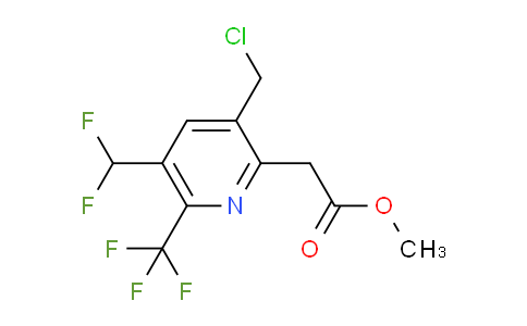 AM67041 | 1361852-04-1 | Methyl 3-(chloromethyl)-5-(difluoromethyl)-6-(trifluoromethyl)pyridine-2-acetate