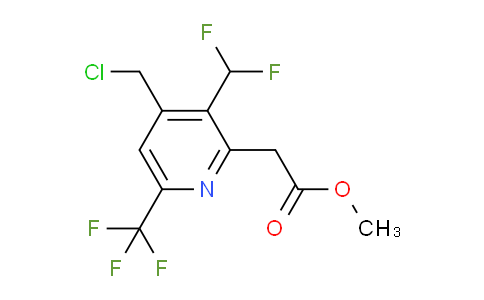 AM67045 | 1361687-08-2 | Methyl 4-(chloromethyl)-3-(difluoromethyl)-6-(trifluoromethyl)pyridine-2-acetate