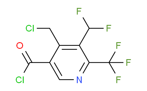 AM67050 | 1361687-79-7 | 4-(Chloromethyl)-3-(difluoromethyl)-2-(trifluoromethyl)pyridine-5-carbonyl chloride