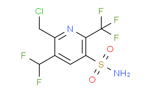 AM67056 | 1361493-48-2 | 2-(Chloromethyl)-3-(difluoromethyl)-6-(trifluoromethyl)pyridine-5-sulfonamide