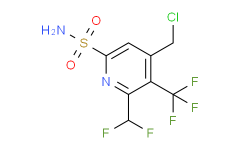 AM67083 | 1361824-04-5 | 4-(Chloromethyl)-2-(difluoromethyl)-3-(trifluoromethyl)pyridine-6-sulfonamide