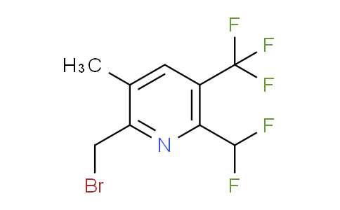 2-(Bromomethyl)-6-(difluoromethyl)-3-methyl-5-(trifluoromethyl)pyridine