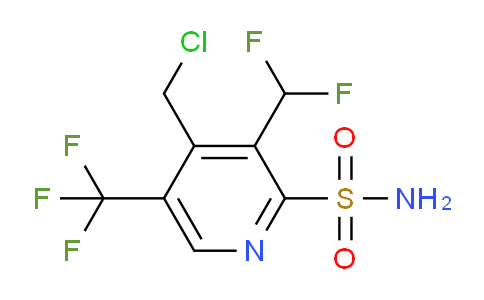 4-(Chloromethyl)-3-(difluoromethyl)-5-(trifluoromethyl)pyridine-2-sulfonamide