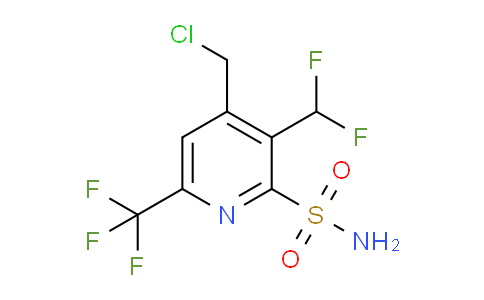 4-(Chloromethyl)-3-(difluoromethyl)-6-(trifluoromethyl)pyridine-2-sulfonamide